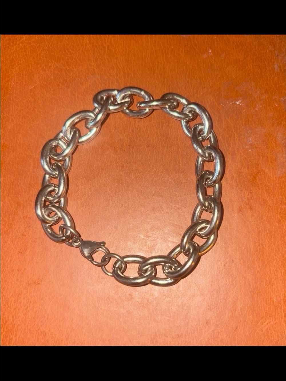 Chunky Silver Chain Link Bracelet - Picture 3 of 3